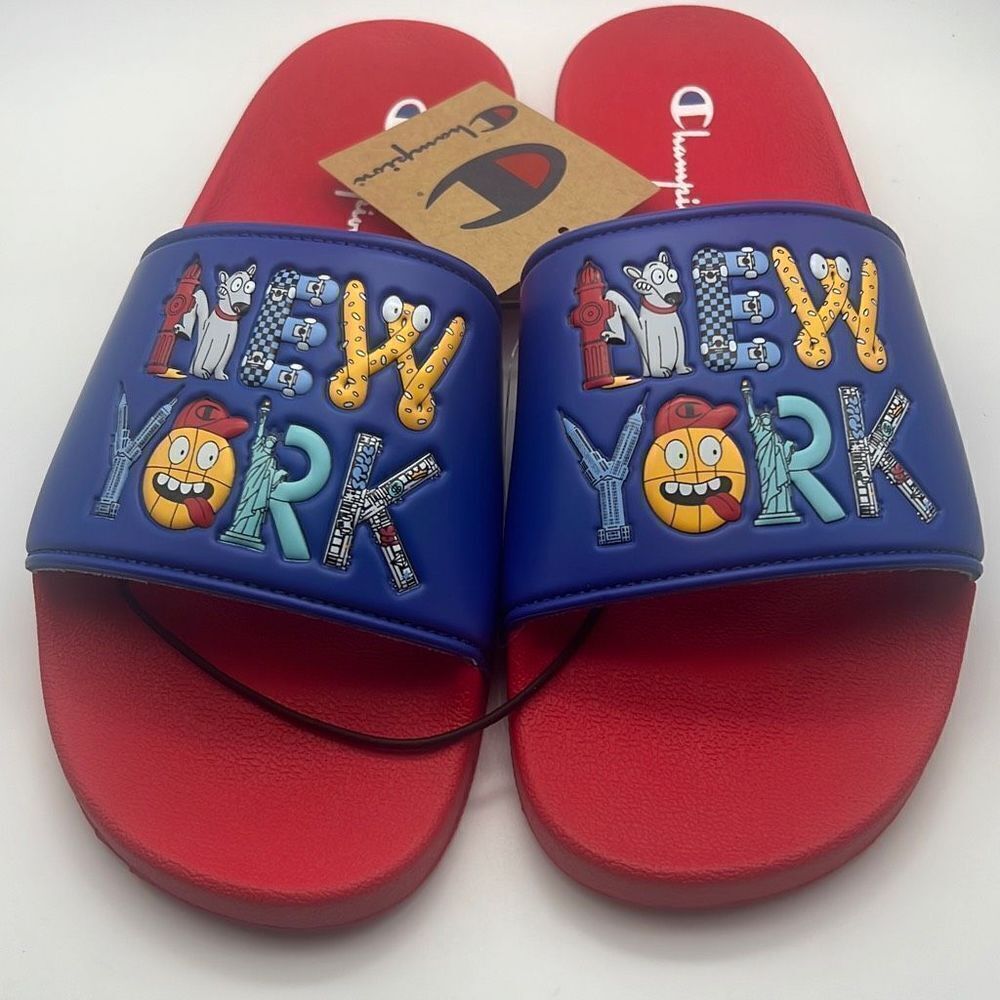 Champion IPO SLIDES-New York - NWB-size 10‎